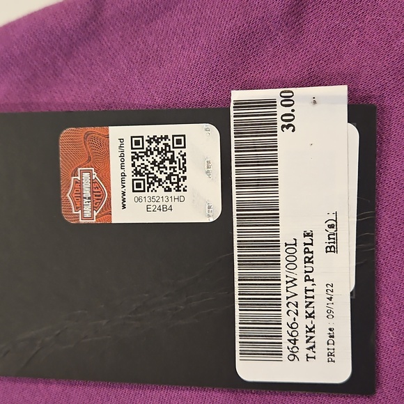 Harley-Davidson Purple Tank Top - Picture 2 of 3